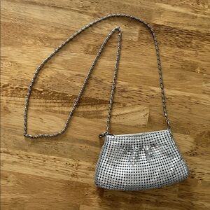 American Vintage Silver Mesh Clutch